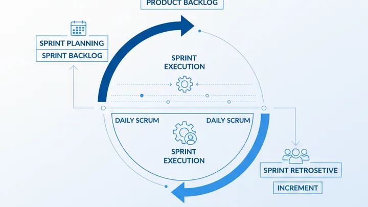 Agile Softwareentwicklung: Scrum und Kanban im Vergleich - Illustration 1